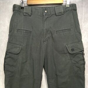 5.11 Tactical Mens Cargo Pants size 32x28 Blue Gray Color Trades Ruff Cut‎ Cuffs